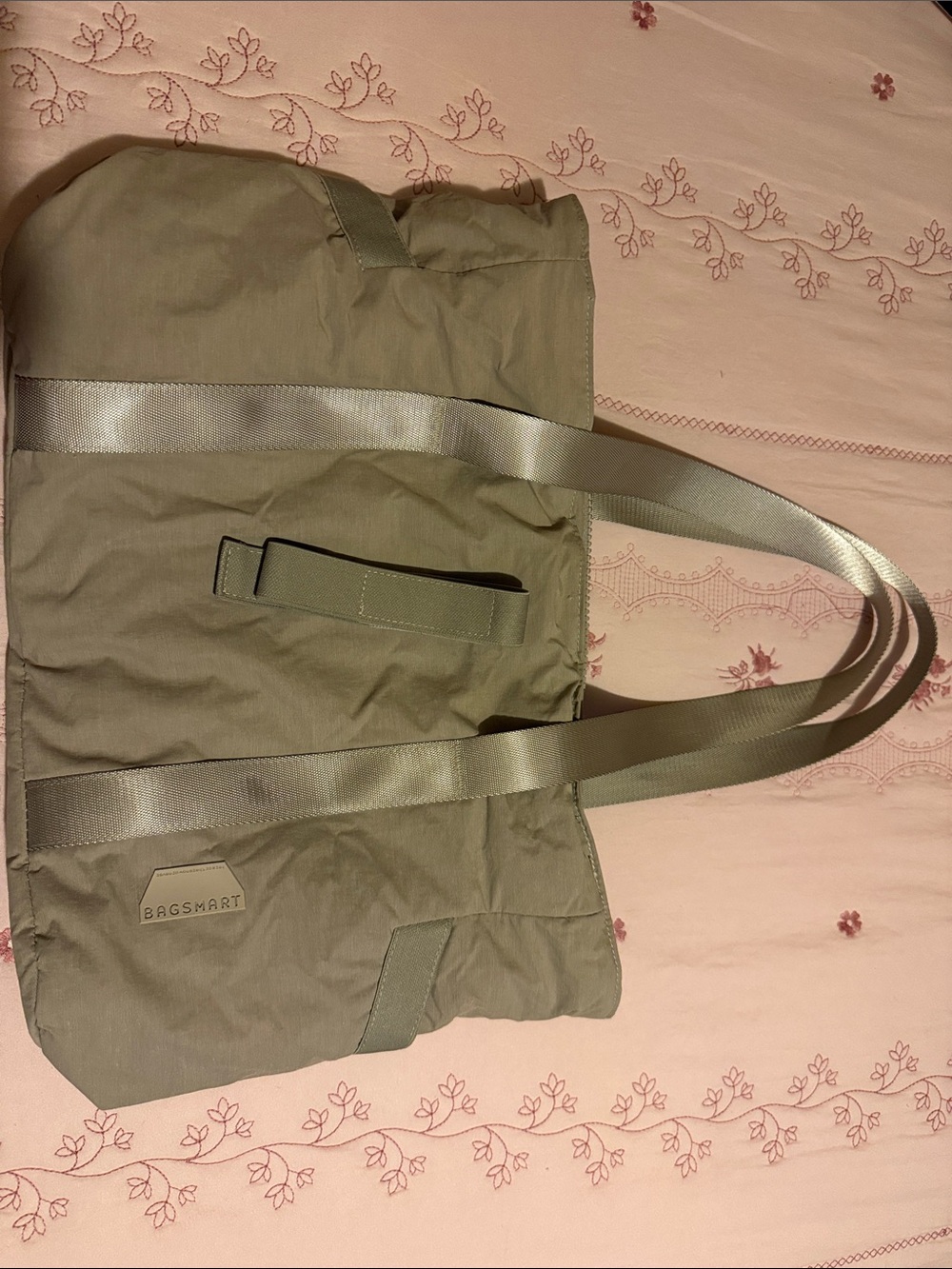 BagSmart Olive Green Shoulder Tote Bag